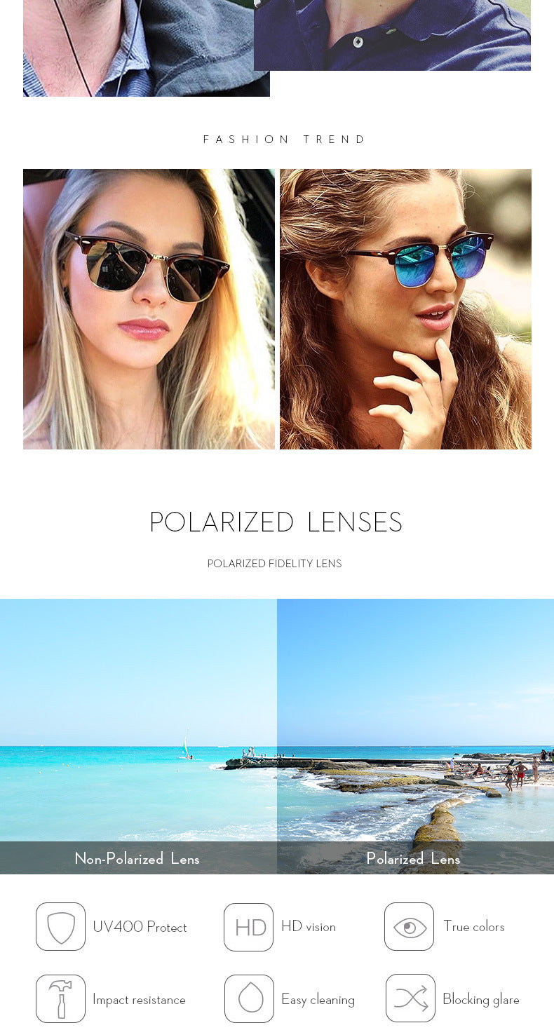 Azylo Retro 3016 Polarized Sunglasses & UV400 Classic Eyewear