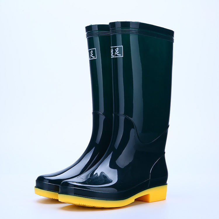 Azylo Women's High-Top Waterproof Rain Boots (Fleece-Lined Work Shoes)
