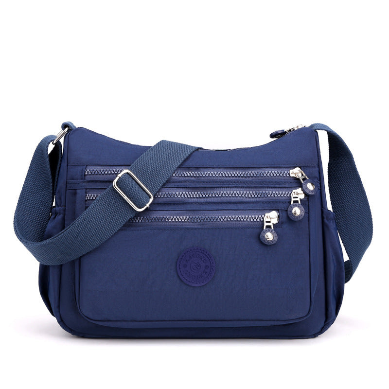 Azylo Lightweight Multi-Pocket Nylon Crossbody Bag & Daily Utility Purse