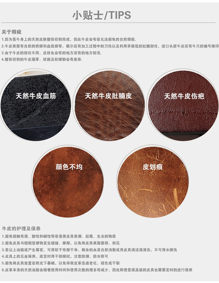 Azylo Premium 4.5mm Thick Top-Layer Cowhide Leather Belt with Solid Copper Buckle