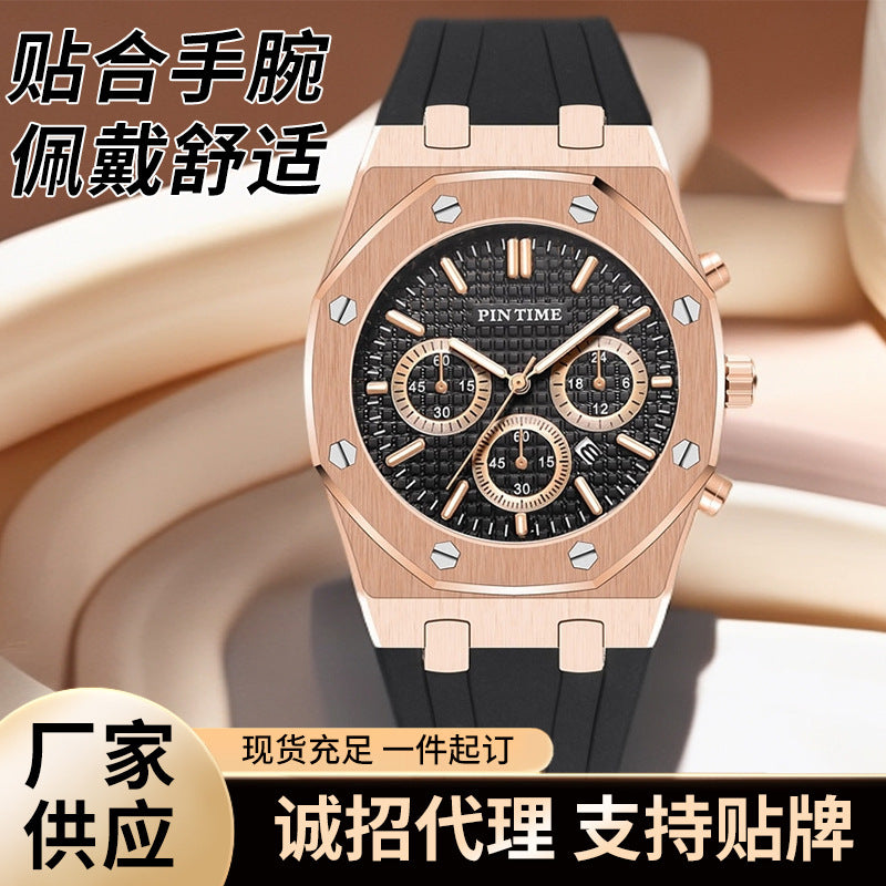 Azylo Royal Chrono Luxury Octagonal Sports Watch