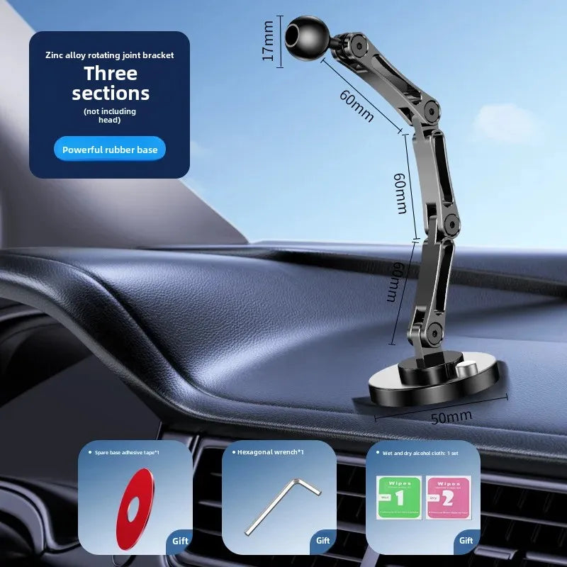Azylo Universal 17mm Ball Joint Custom Car Mount Base & Multi-Arm Holder Set