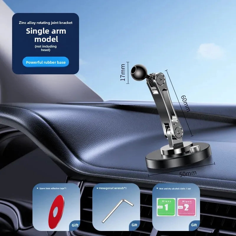 Azylo Universal 17mm Ball Joint Custom Car Mount Base & Multi-Arm Holder Set