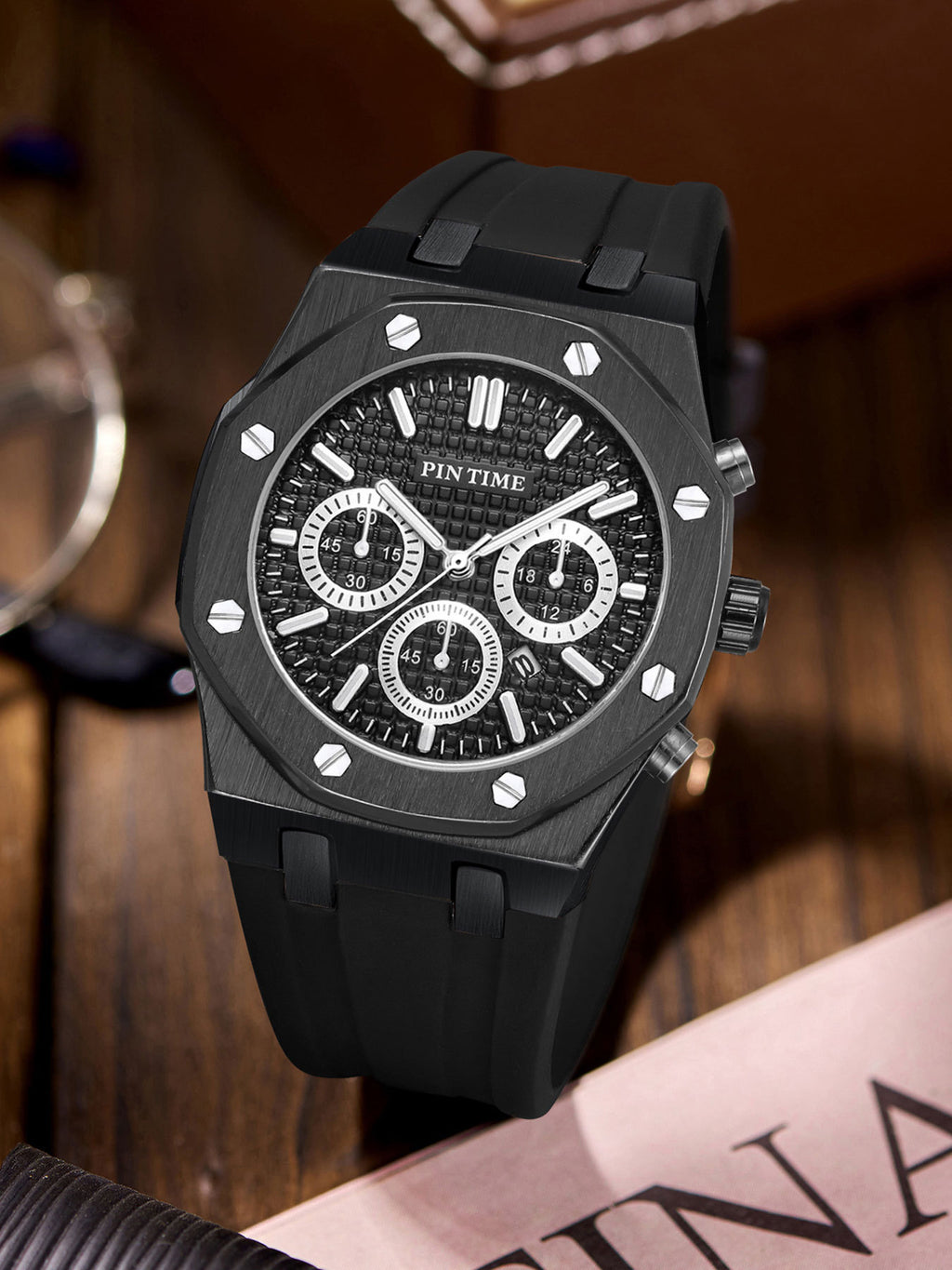 Azylo Royal Chrono Luxury Octagonal Sports Watch