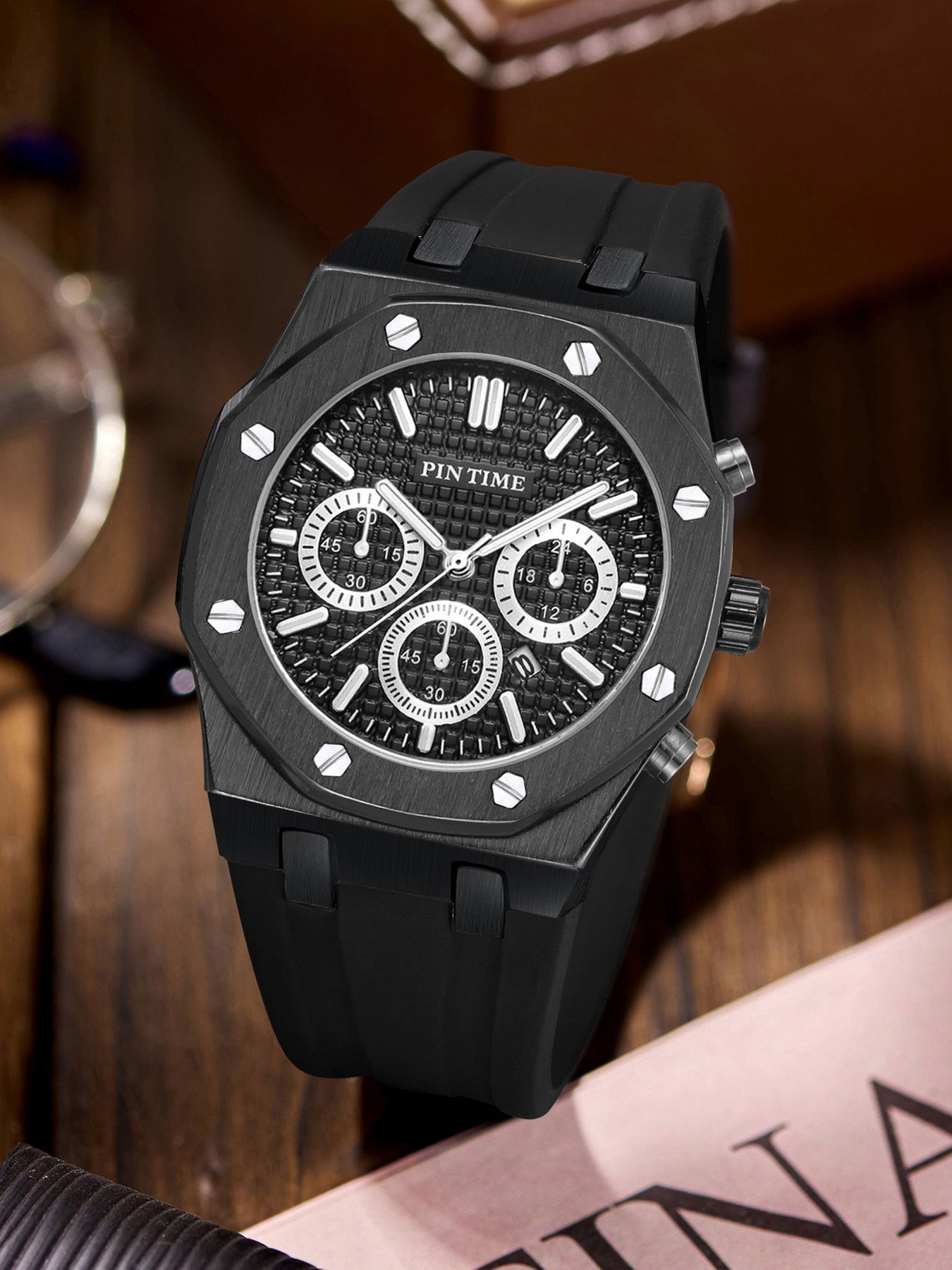 Azylo Royal Chrono Luxury Octagonal Sports Watch