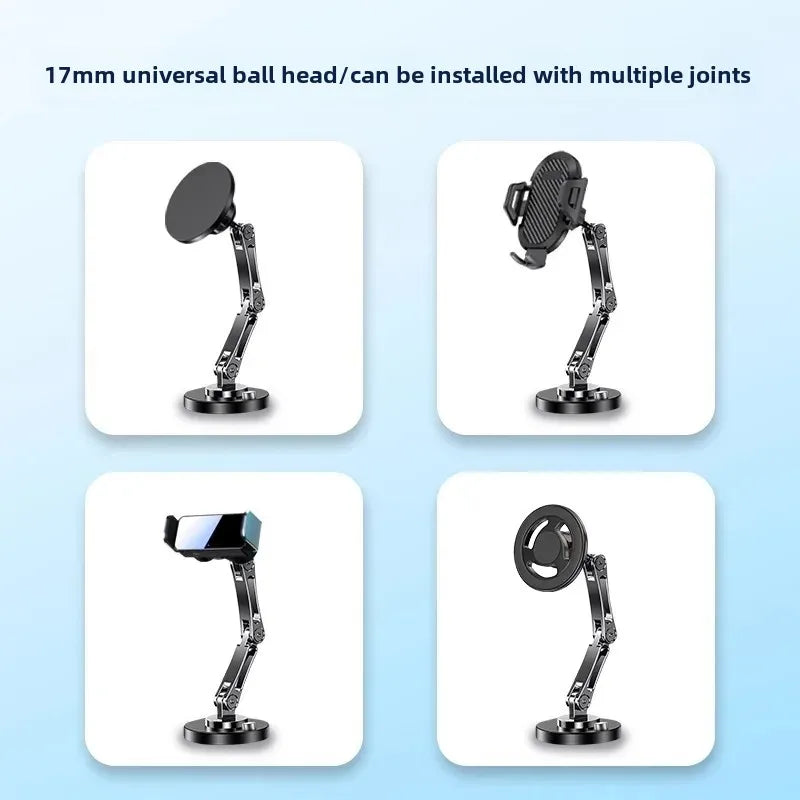 Azylo Universal 17mm Ball Joint Custom Car Mount Base & Multi-Arm Holder Set