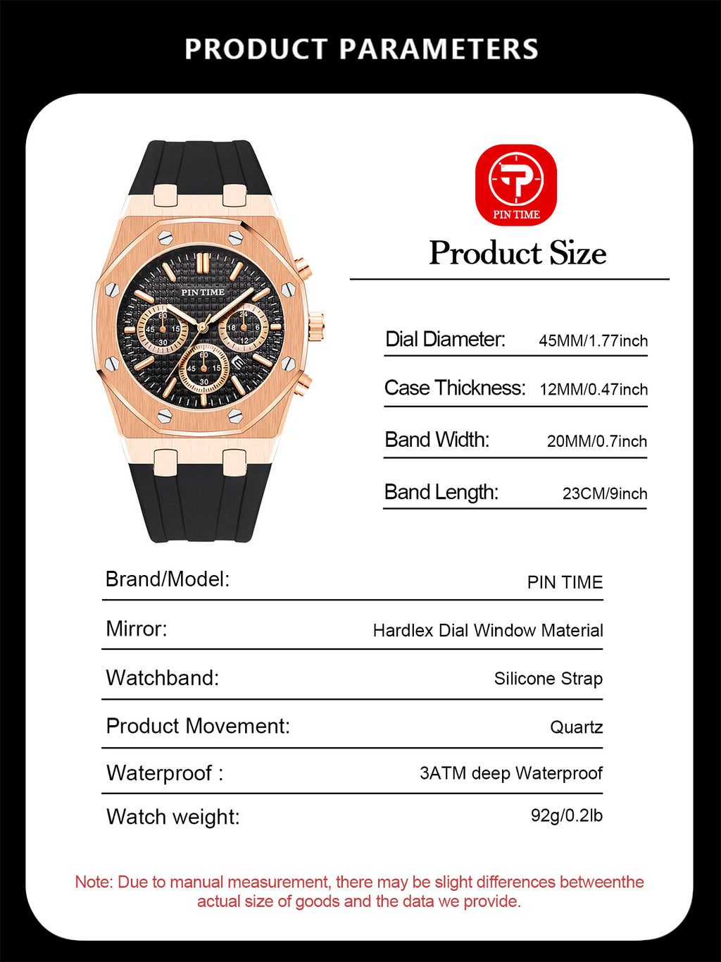 Azylo Royal Chrono Luxury Octagonal Sports Watch