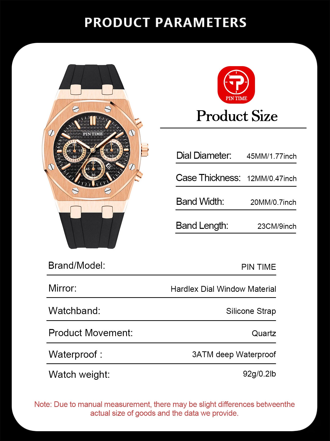 Azylo Royal Chrono Luxury Octagonal Sports Watch