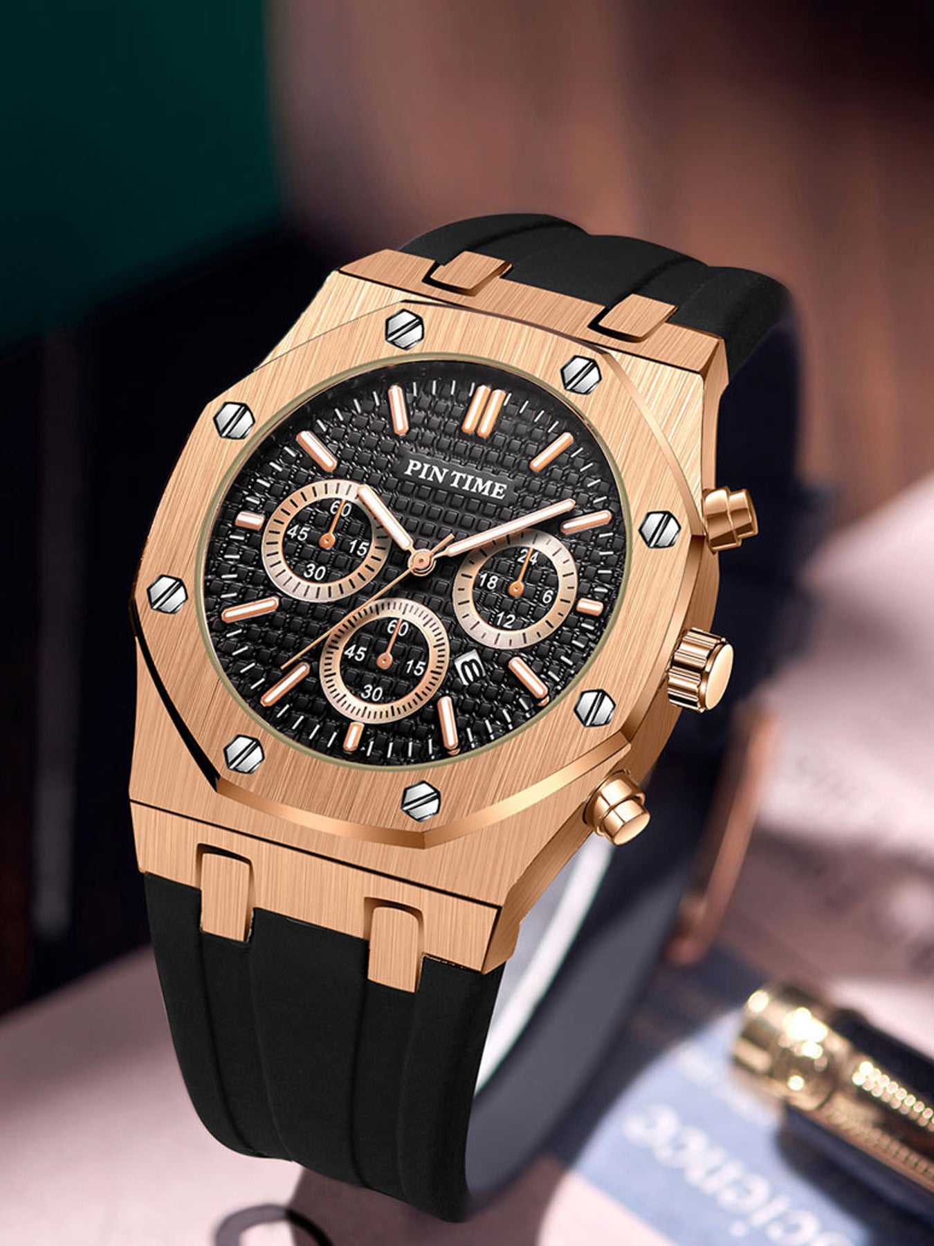 Azylo Royal Chrono Luxury Octagonal Sports Watch