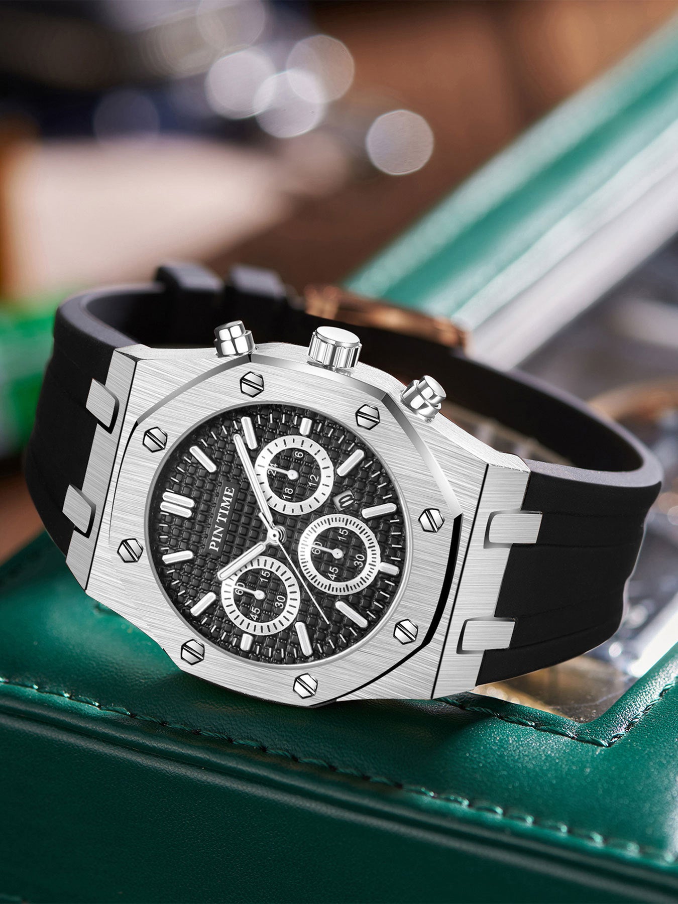 Azylo Royal Chrono Luxury Octagonal Sports Watch