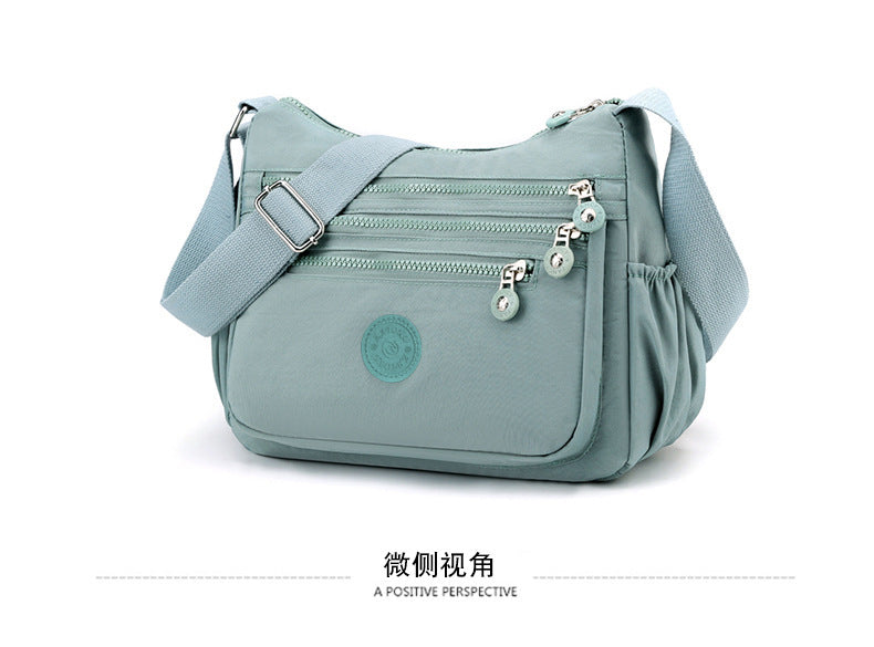 Azylo Lightweight Multi-Pocket Nylon Crossbody Bag & Daily Utility Purse