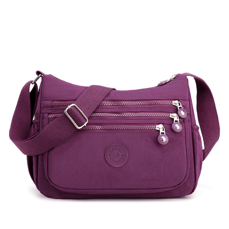 Azylo Lightweight Multi-Pocket Nylon Crossbody Bag & Daily Utility Purse