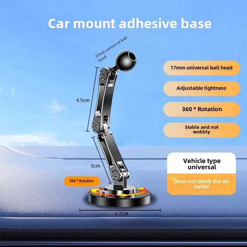 Azylo Universal 17mm Ball Joint Custom Car Mount Base & Multi-Arm Holder Set