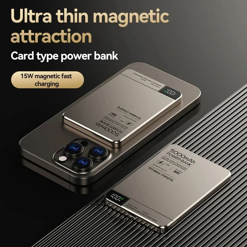 Azylo Ultra 120W Magnetic Wireless Power Bank with LED Lamp
