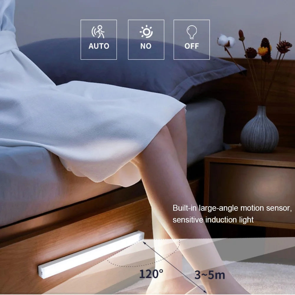 Azylo 3-Color Smart Motion Sensor LED Night Light (Type-C Rechargeable)