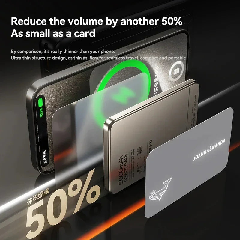 Azylo Ultra 120W Magnetic Wireless Power Bank with LED Lamp