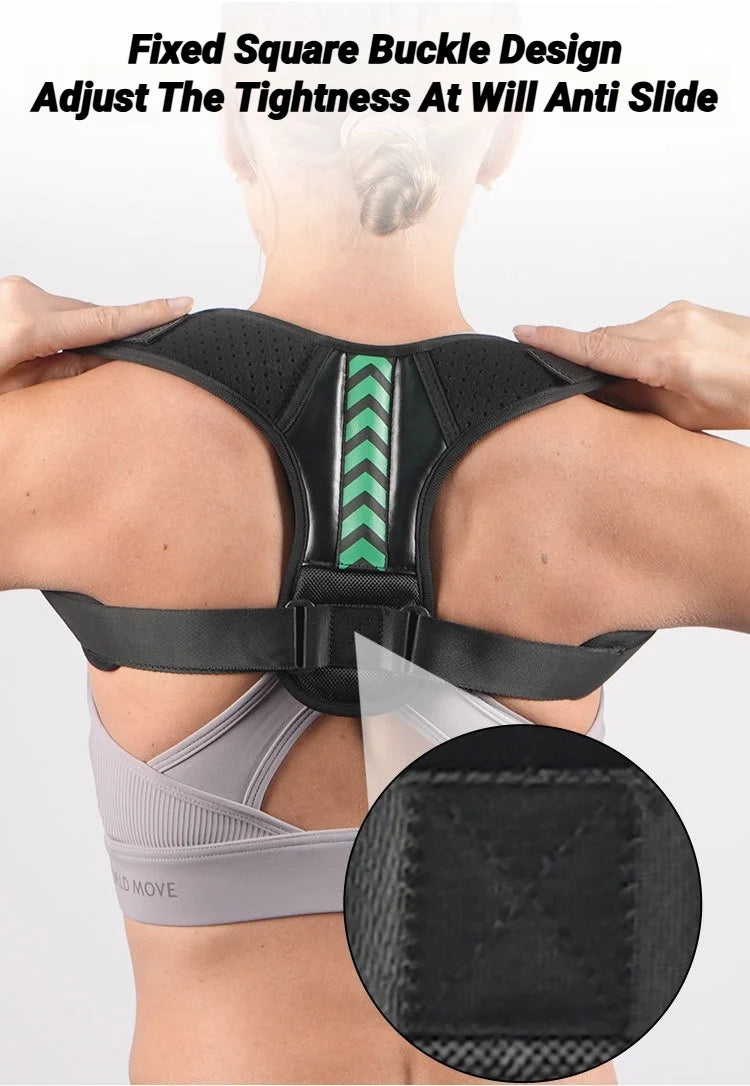 Azylo Adjustable Breathable Back Posture Corrector & Shoulder Support Belt