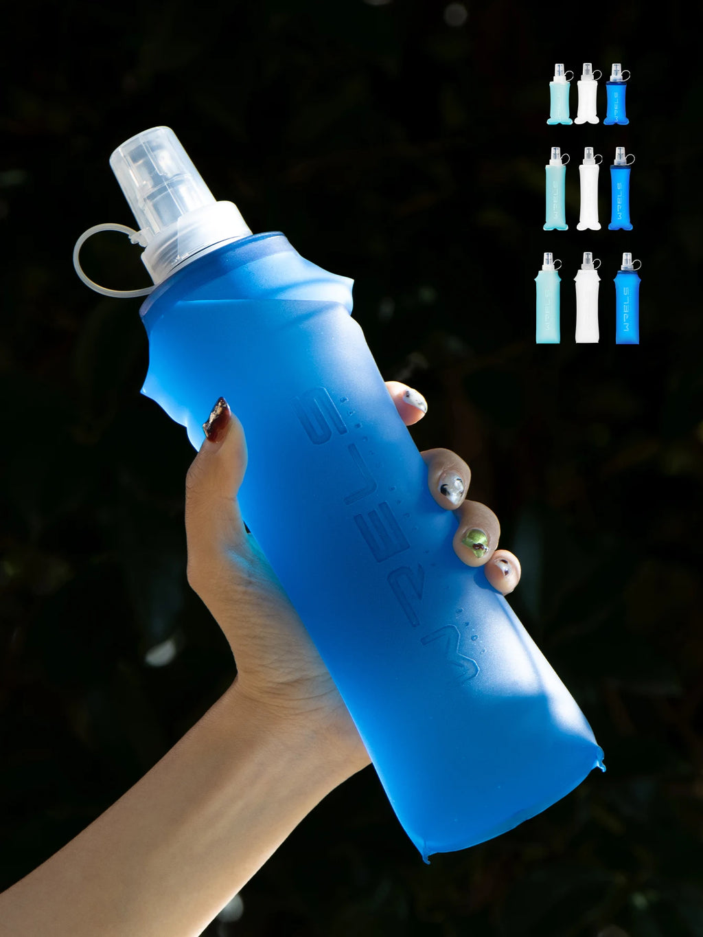 Azylo Ultra-Light TPU Collapsible Soft Flask (Running & Travel Water Bottle)