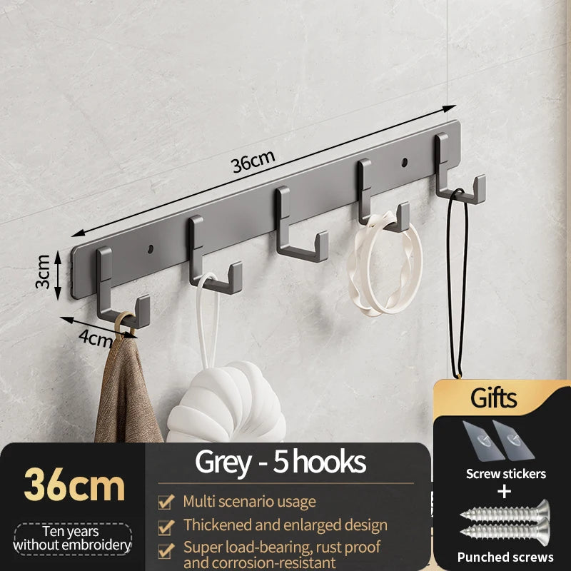 Azylo Heavy-Duty Aluminum Alloy Wall-Mounted Coat & Robe Hook