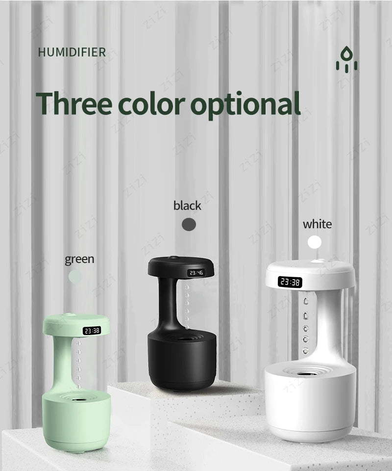 Azylo Smart Anti-Gravity Water Droplet Humidifier & Night Light