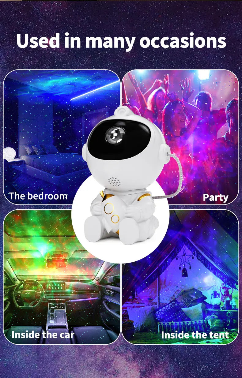 Azylo Smart Astronaut Galaxy Nebula Star Projector