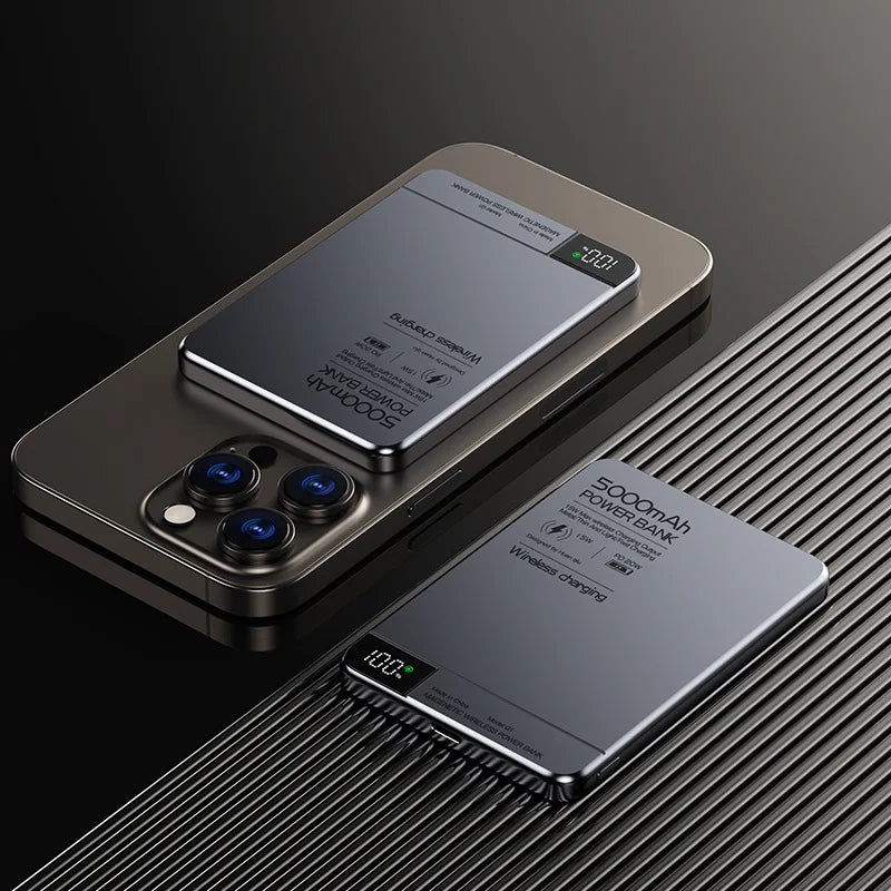 Azylo Ultra 120W Magnetic Wireless Power Bank with LED Lamp