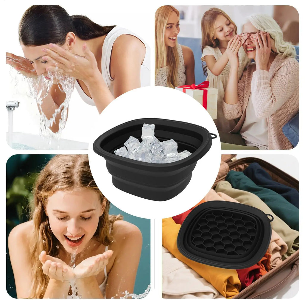 Azylo Foldable Silicone Ice Face Bowl & Facial Cold Plunge Basin