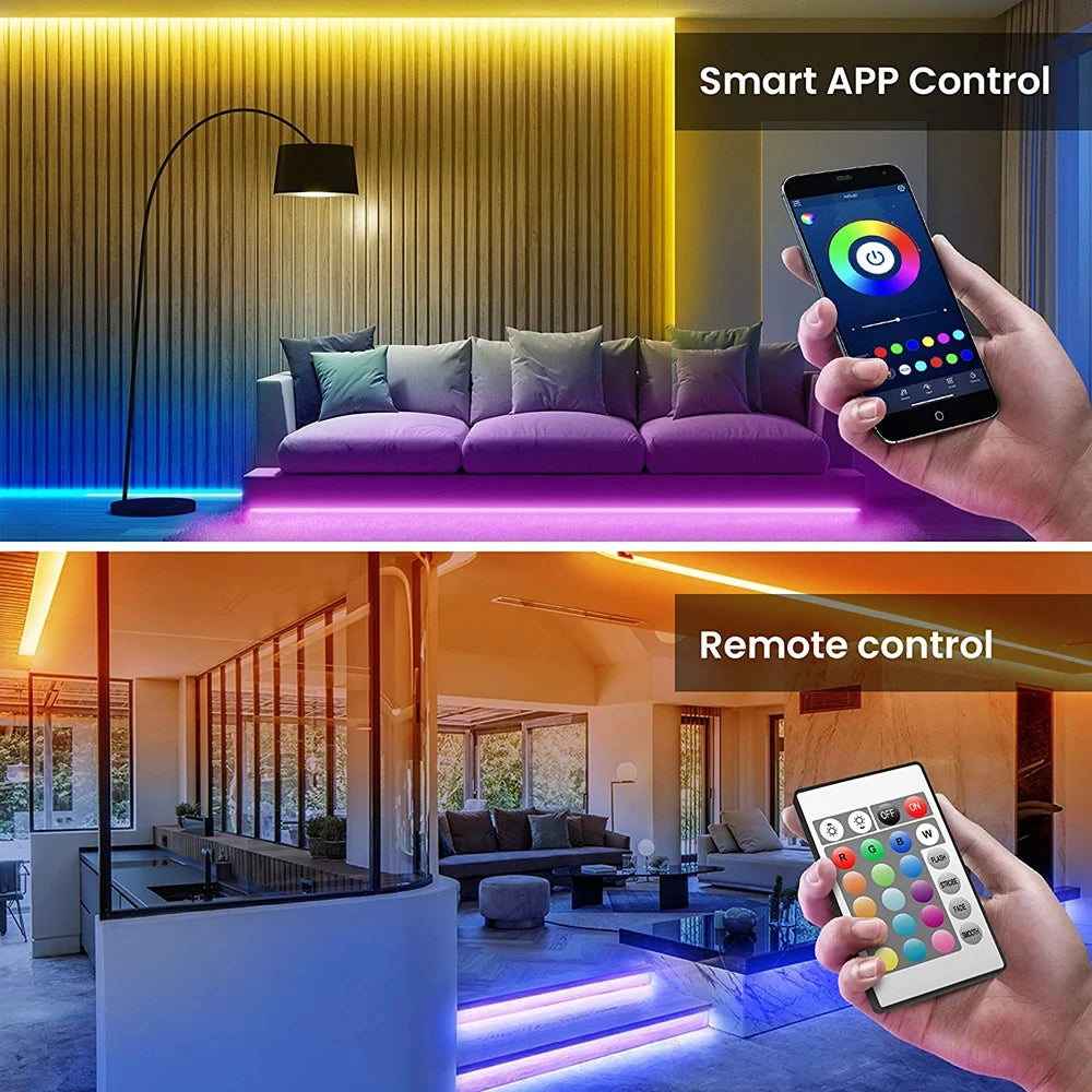 Azylo Smart Bluetooth RGB LED Strip Lights (5M / App Control)