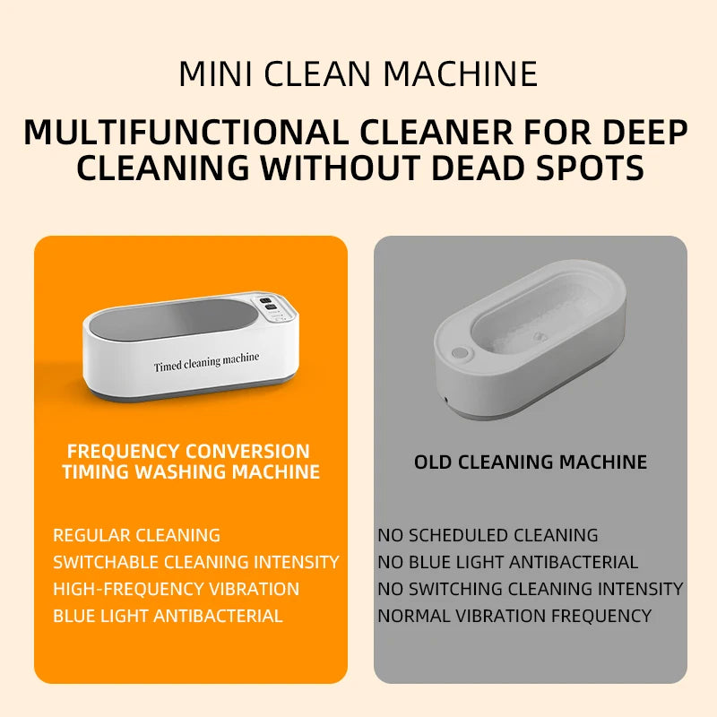 Azylo Pro 3-Gear High-Frequency Ultrasonic Cleaner Machine (45KHZ / 500ml)