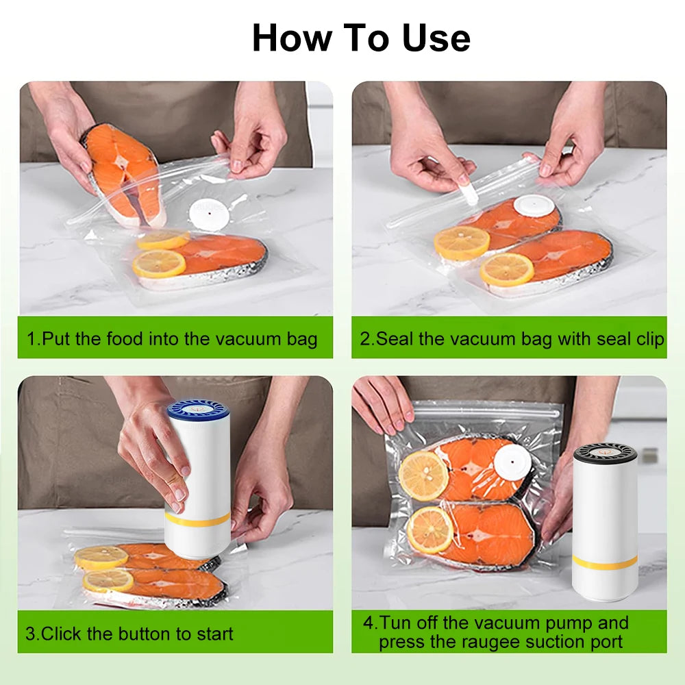 Azylo Mini Handheld Electric Vacuum Sealer & Air Pump