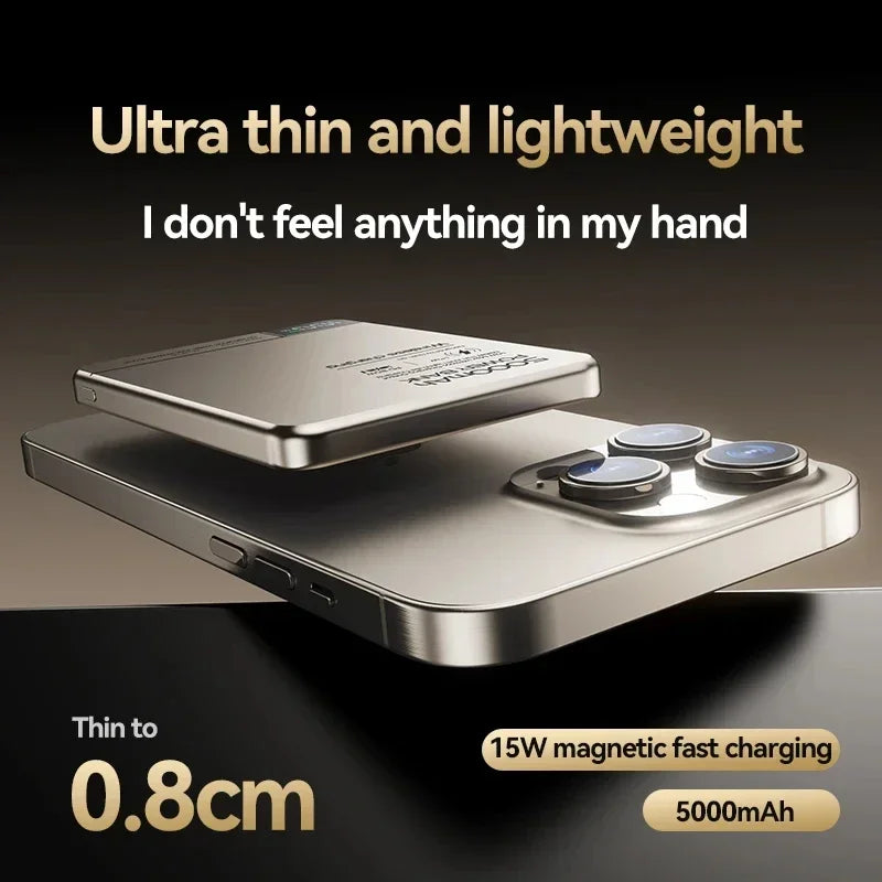 Azylo Ultra 120W Magnetic Wireless Power Bank with LED Lamp