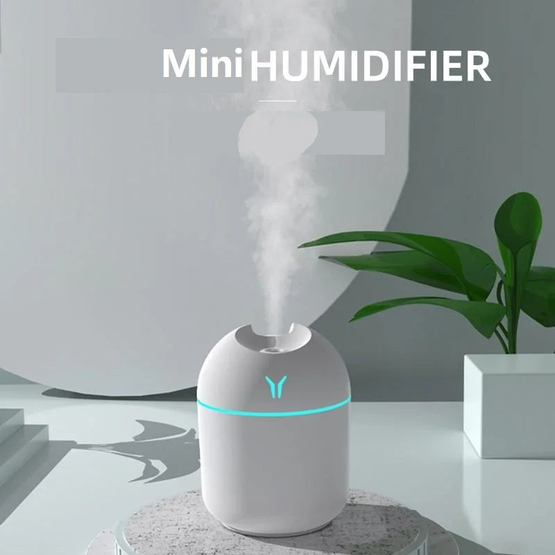 Azylo Mini Portable USB Air Humidifier & Color LED Diffuser (250ml)