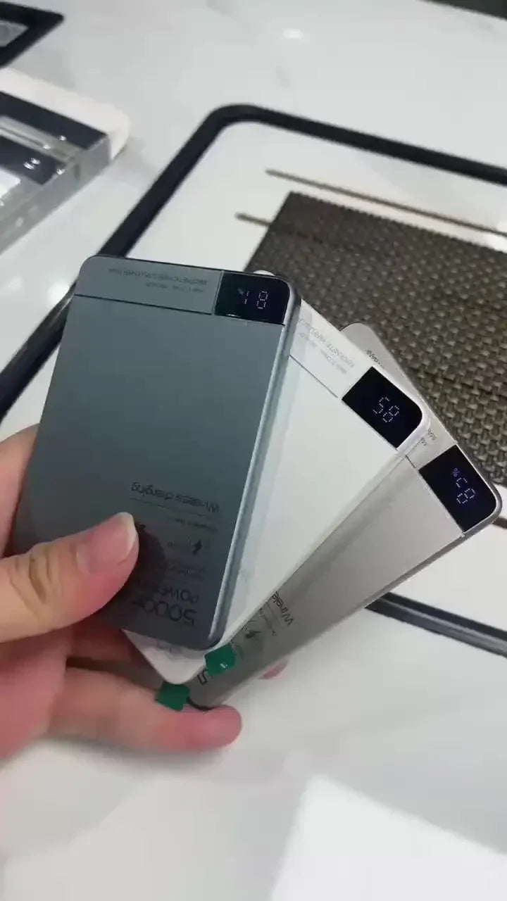Azylo Ultra 120W Magnetic Wireless Power Bank with LED Lamp