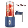 Azylo Portable 6-Blade Mini USB Juicer & Smoothie Blender