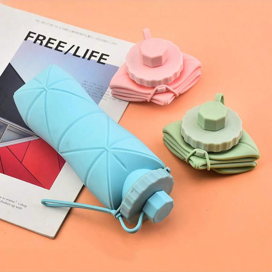 Azylo 600ml Large Collapsible Silicone Travel Cup (Foldable Portable Mug)