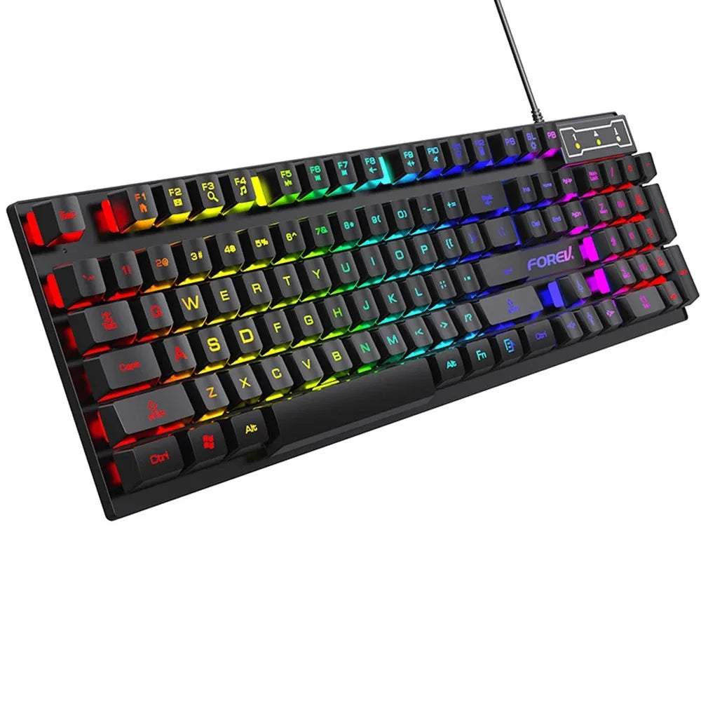 Azylo RGB Gaming Keyboard with Mechanical Feel (104 Keys)
