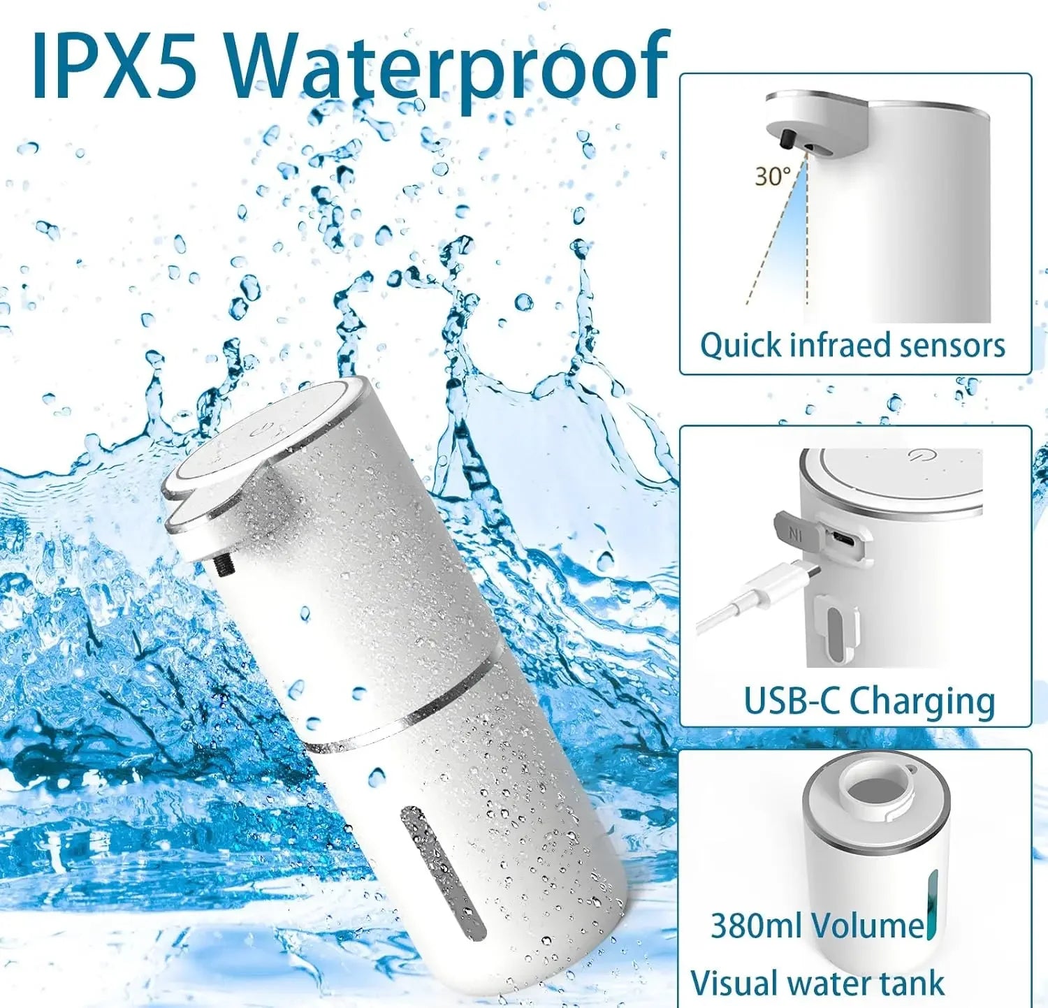 Azylo Smart Touchless Automatic Foam Soap Dispenser