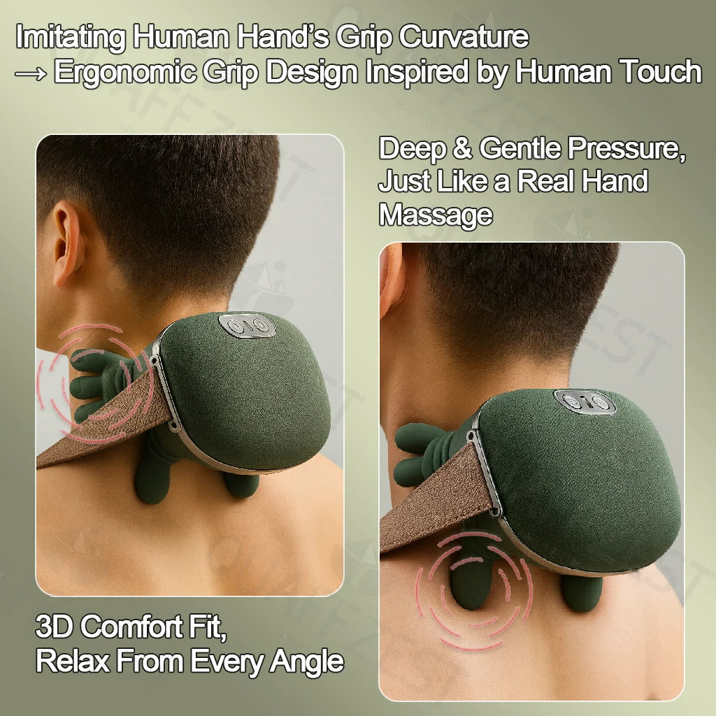 Azylo Smart Bionic Kneading Neck & Shoulder Massager (with Heat)