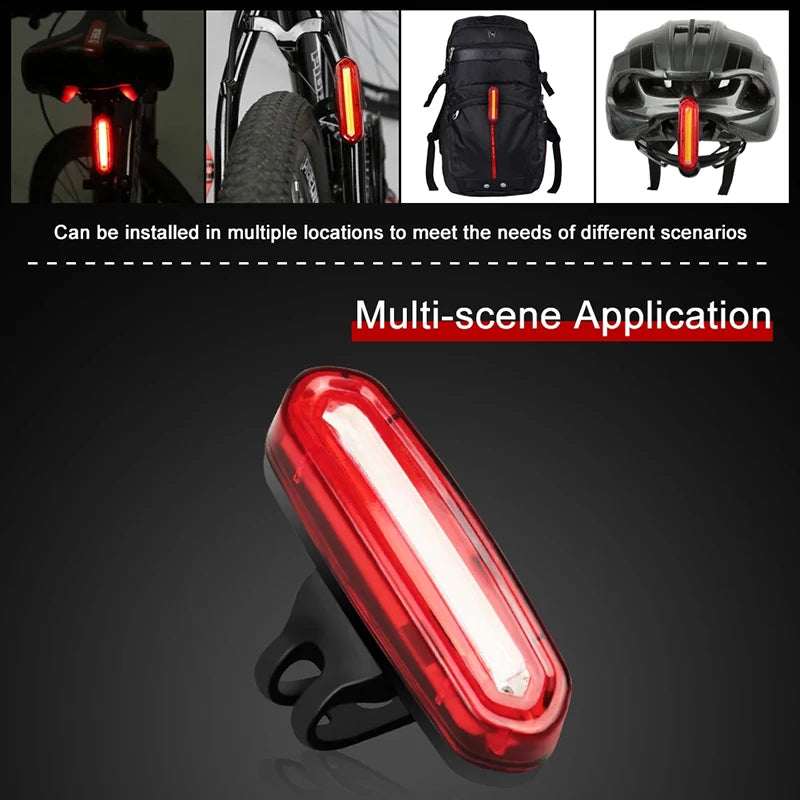 Azylo Ultra-Bright USB Rechargeable LED Bike Tail Light (Multi-Mode Safety Lamp)