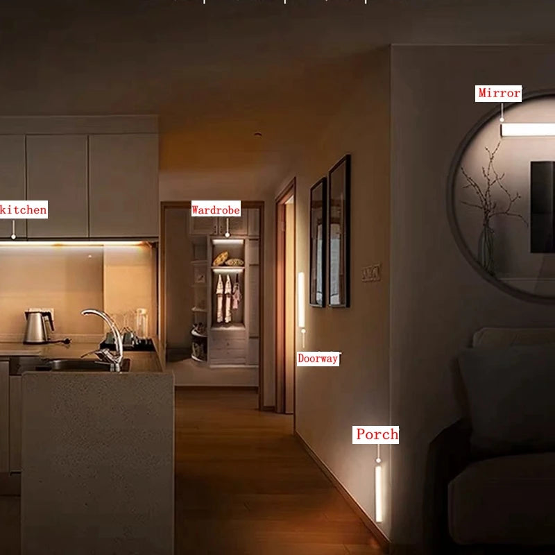 Azylo 3-Color Smart Motion Sensor LED Night Light (Type-C Rechargeable)