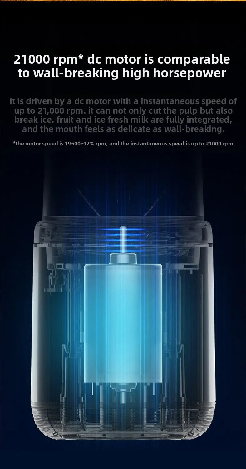 Azylo Portable 6-Blade Mini USB Juicer & Smoothie Blender