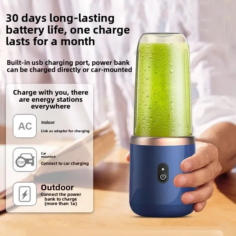 Azylo Portable 6-Blade Mini USB Juicer & Smoothie Blender