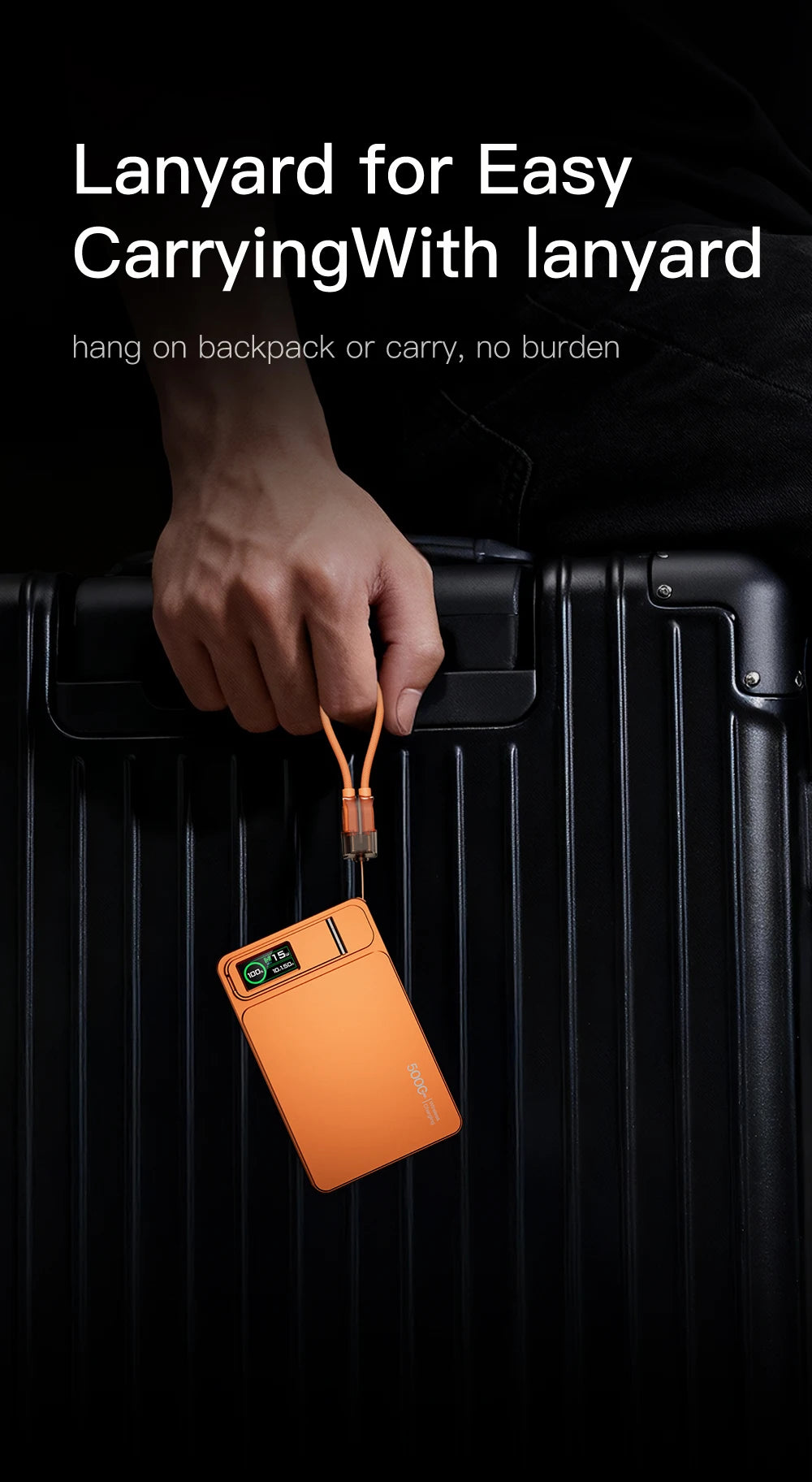 Azylo 3-in-1 Magnetic Wireless Power Bank with TFT Smart Screen (10,000mAh)