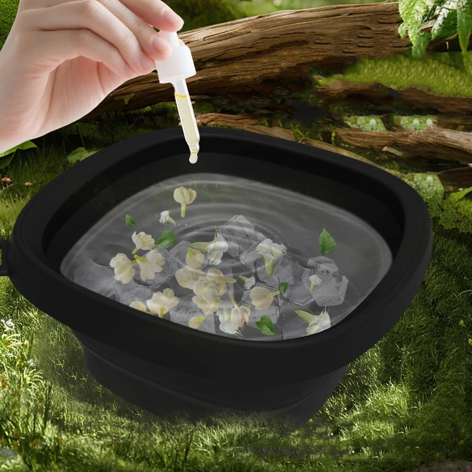 Azylo Foldable Silicone Ice Face Bowl & Facial Cold Plunge Basin