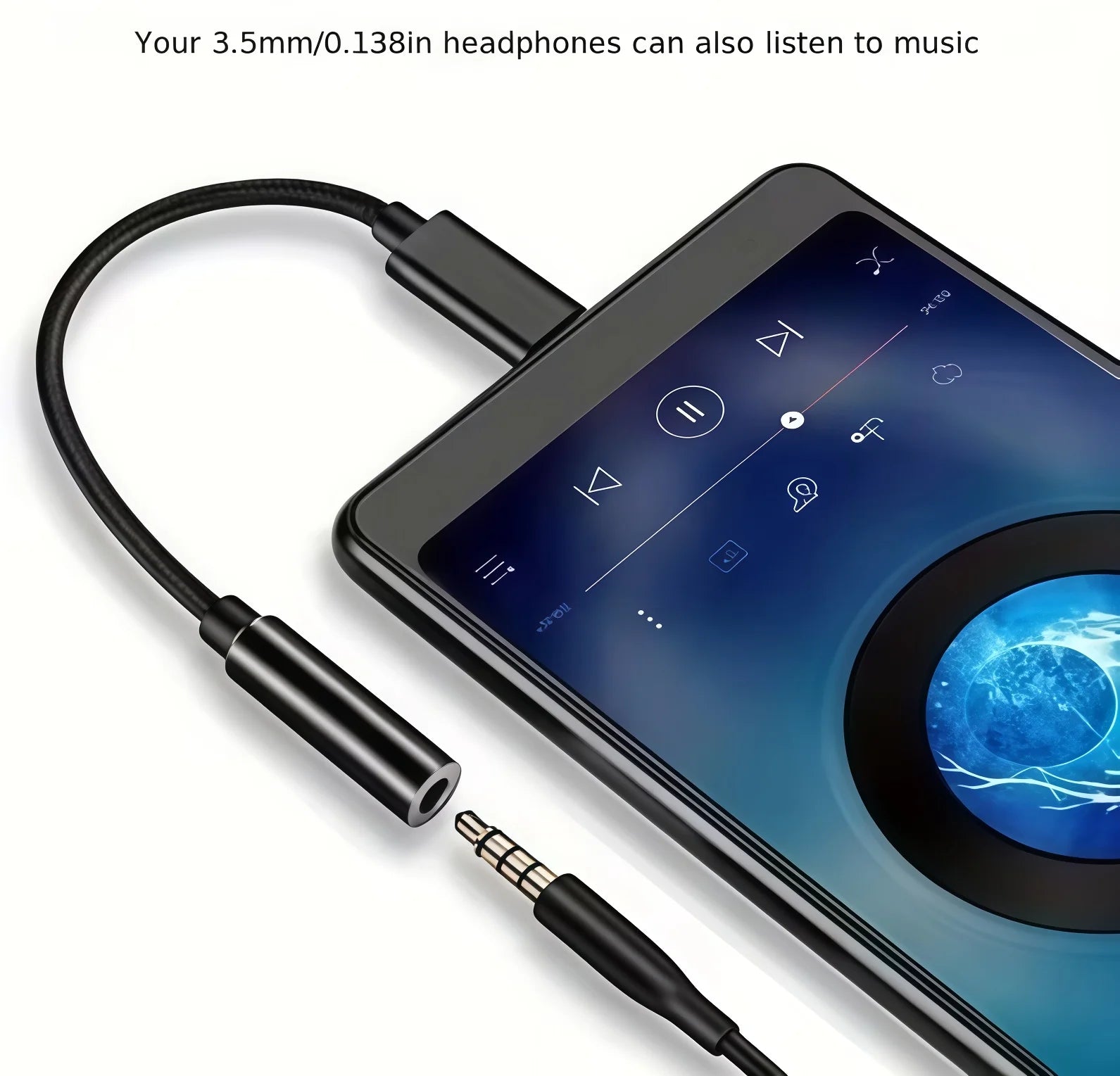 Azylo Universal USB-C to 3.5mm Headphone Jack Adapter Dongle
