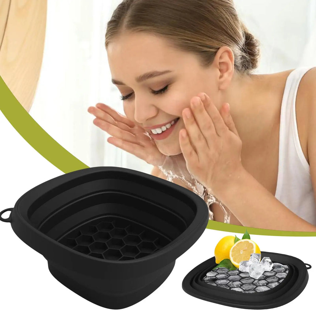 Azylo Foldable Silicone Ice Face Bowl & Facial Cold Plunge Basin