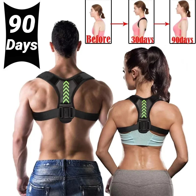 Azylo Adjustable Breathable Back Posture Corrector & Shoulder Support Belt