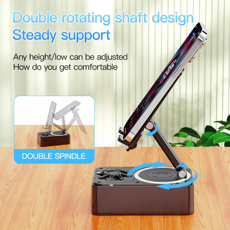 Azylo 3-in-1 Foldable Bluetooth Speaker & Desktop Phone Stand Power Bank