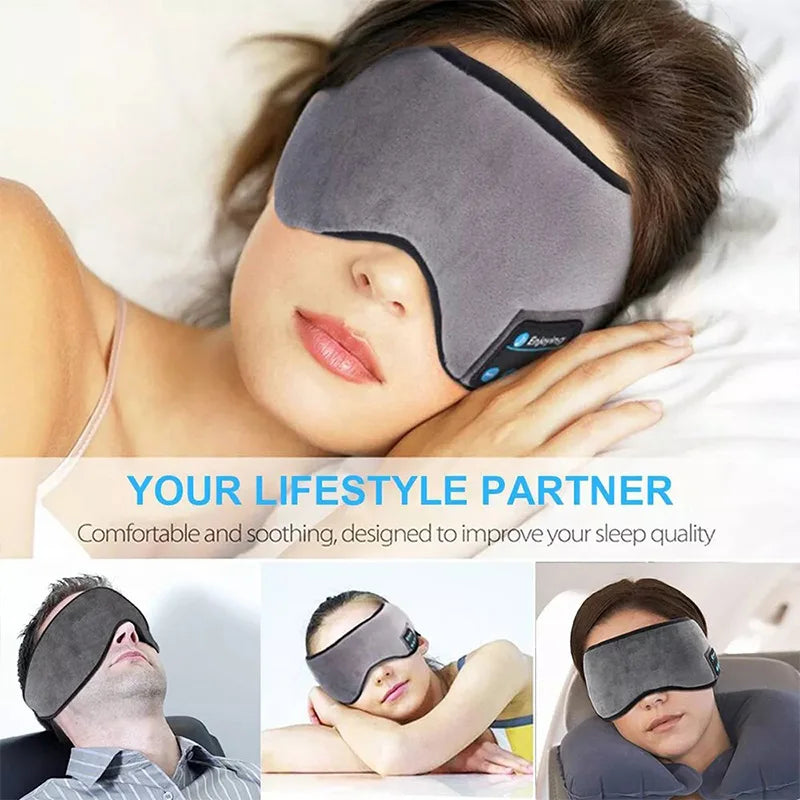 Azylo Smart 3D Ergonomic Blackout Sleep Mask & Bluetooth Headphones