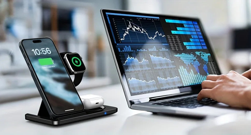 Azylo 3-in-1 Magnetic Wireless Charging Station